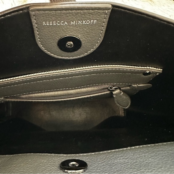 Rebecca Minkoff Megan Gray Deep Slate Crossbody Shoulder Bag - Picture 11 of 15